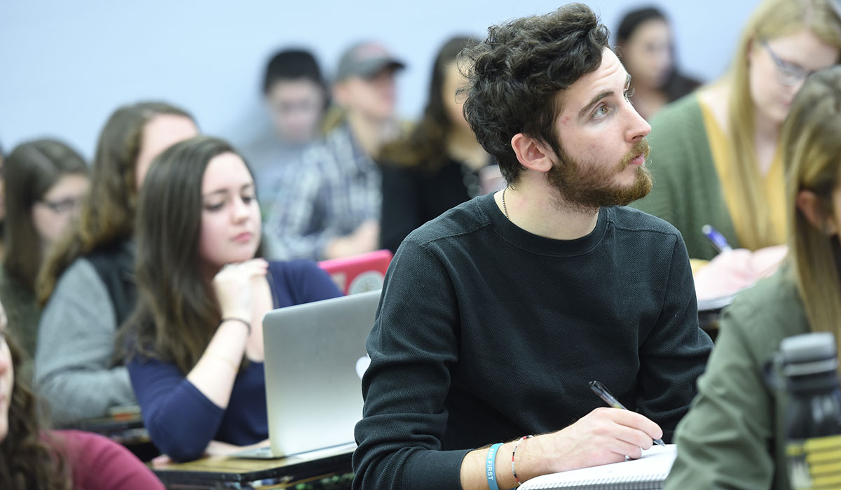 Students in psychology class